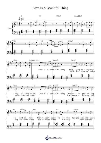 Love Is A Beautiful Thing Ноты для фортепиано от Vulfpeck-Arr.Barlo Osford