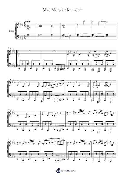 Mad Monster Mansion - Banjo-Kazooie (Piano) Sheet Music by Grant Kirkhope-Arr.Annrhys