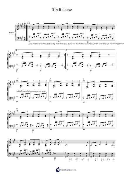 Rip Release Sheet Music by undefined-Arr.Triswolf Roochel