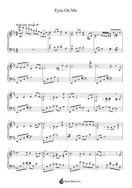 Eyes On Me Sheet Music by Nobuo Uematsu-Arr.Alickbush
