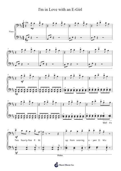 I'm in Love with an E-Girl Sheet Music by Wilbur Soot-Arr.Lanps Gailkyle