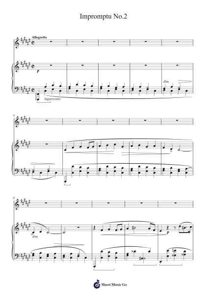 Impromptu No. 2 in F-sharp Major, Op. 36 Sheet Music by Frédéric Chopin-Arr.Xajah Joyment