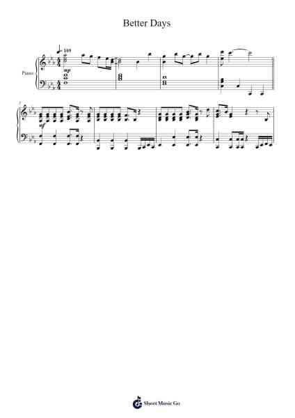 Better Days Sheet Music by NEIKED-Arr.Rhysboyce