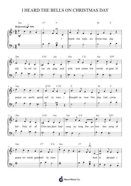 I Heard The Bells On Christmas Day Sheet Music by Chet Baker-Arr.Losopp Webslin