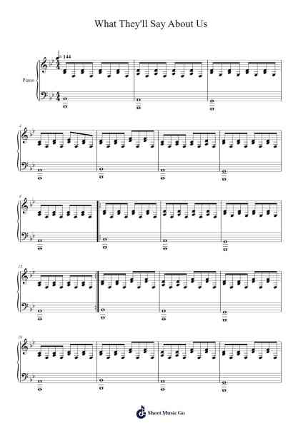 What They'll Say About Us Sheet Music by Jason Branson-Arr.Hartkeats