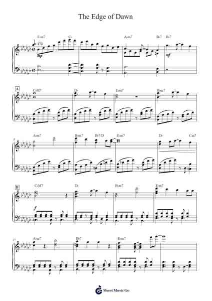 The Edge of Dawn (Seasons of Warfare) Sheet Music by Takeru Kanazaki-Arr.Vinpeare