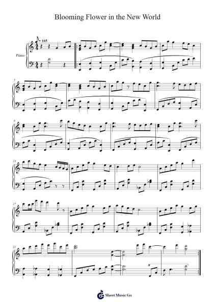 Blooming Flower in the New World Sheet Music by Yasumasa Kitagawa/Hiromitsu Maeba-Arr.Hornwald