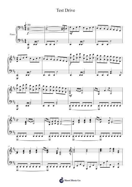 How to Train Your Dragon: Test Drive Sheet Music by John Powell-Arr.Beauyule