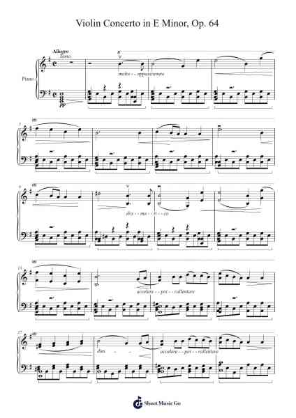 Violin Concerto in E minor, Op. 64 Sheet Music by Felix Mendelssohn-Arr.Hugill