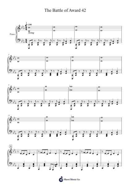 The Battle of Award 42 Sheet Music by Fanben Blithelop-Arr.Pulborg Ridean