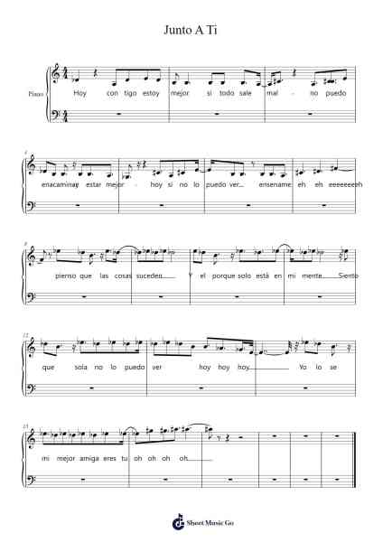 Junto A Ti Sheet Music by Brownphy Priestwells-Arr.Vabuck Clevevien