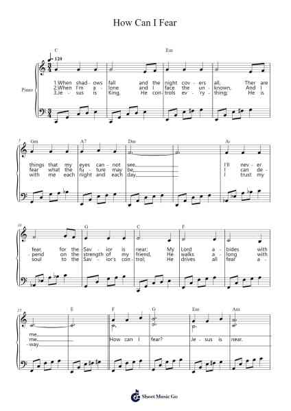 How Can I Fear Sheet Music by Ron Hamilton-Arr.Hula