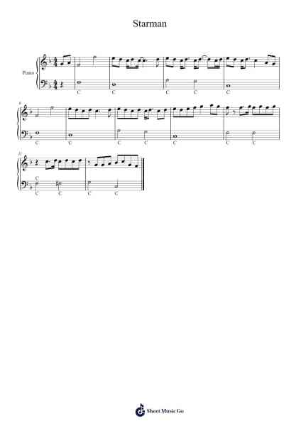 Starman Sheet Music by Deanfrank Milesget-Arr.Sonfy Strasie