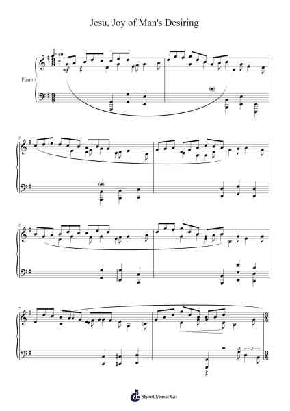Jesu, Joy of Man's Desiring Sheet Music by Johann Sebastian Bach-Arr.Lanps Gailkyle