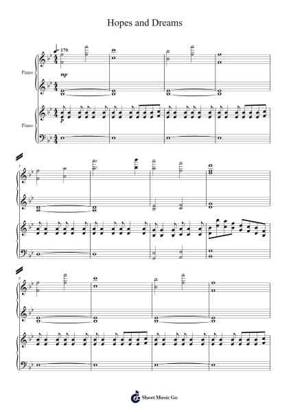 Hopes and Dreams Sheet Music by Toby Fox-Arr.Parlen Iky