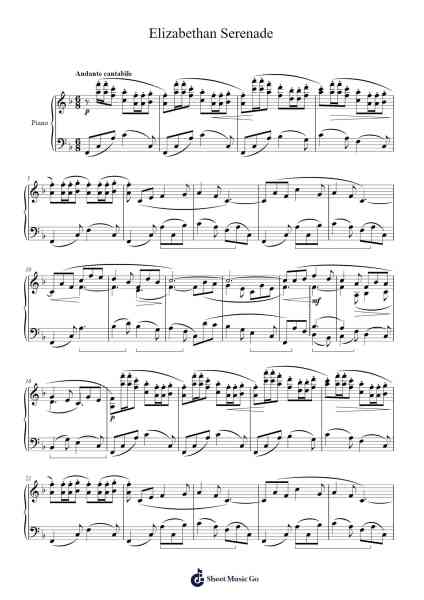 Elizabethan Serenade Sheet Music by Ronald Binge-Arr.Himorse