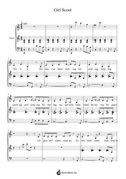 Girl Scout (From "Beetlejuice") Sheet Music by Eddie Perfect-Arr.Leron