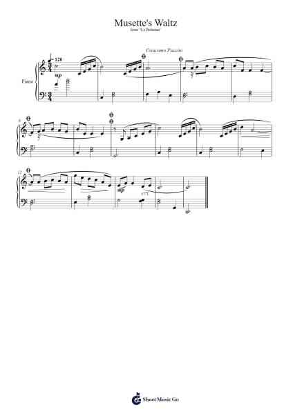 La Bohème: Musetta's Waltz Sheet Music by Giacomo Puccini-Arr.Priney Grelen