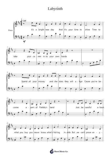 Labyrinth Sheet Music by Zakura-Arr.Billel Samry