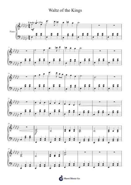 Waltz of the Kings Sheet Music by Woreen Vicckey-Arr.Junechad