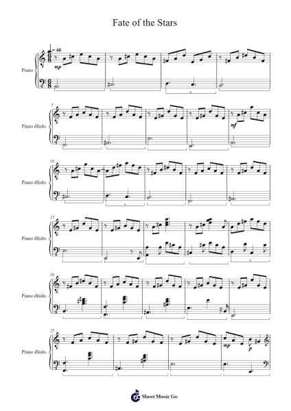 Fate of the Stars Sheet Music by Tally Hall-Arr.Vicvey Cotge