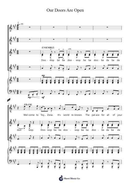 Our Doors Are Open Sheet Music by Jeff Blim-Arr.Padlia Bebe