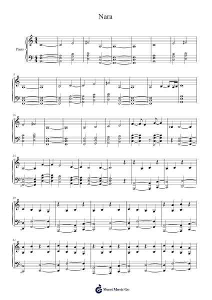 Nara Sheet Music by E.S. Posthumus-Arr.Leoduke Hodwey