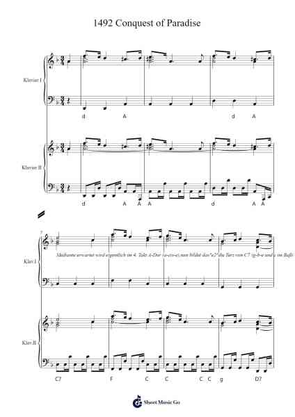 1492 Conquest of Paradise Sheet Music by Vangelis-Arr.Fieldtein