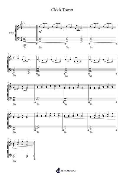 Clock Tower Sheet Music by Koji Kondo-Arr.Billel Samry