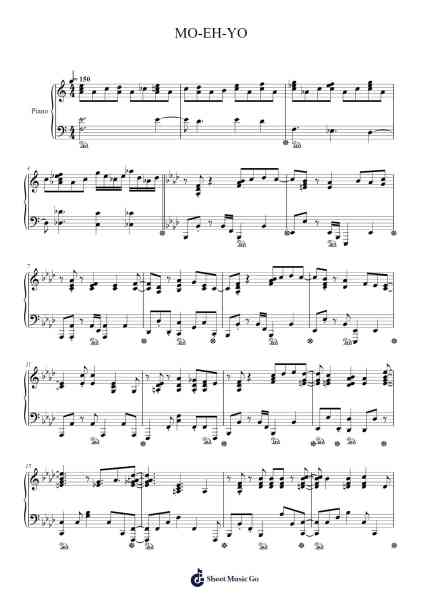 MO-EH-YO Sheet Music by 藤井 風-Arr.Viriah
