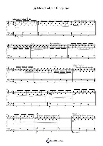 A Model of the Universe Sheet Music by Jóhann Jóhannsson-Arr.Billel Samry