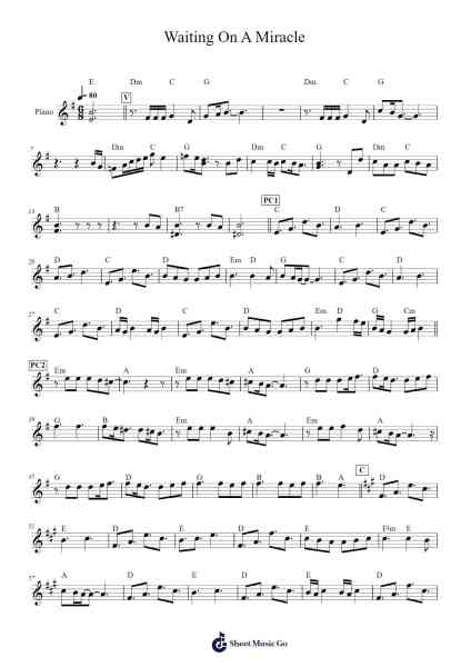 Waiting On A Miracle Sheet Music by Lin-Manuel Miranda-Arr.Corsay Parhys