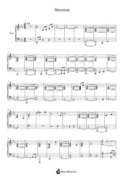 Streetcar Sheet Music by Daniel Caesar-Arr.Francesphrey Faholmes