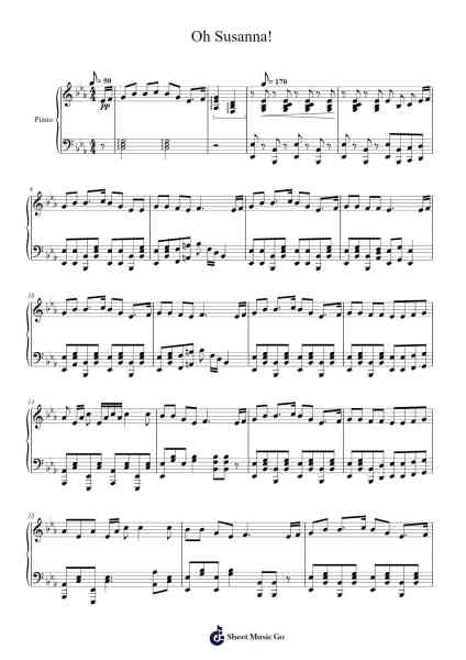 Oh Susanna! Sheet Music by undefined-Arr.Keatsyoung