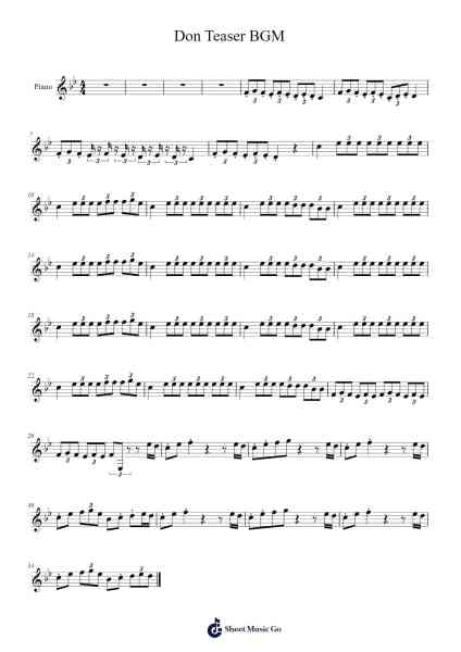 Don Teaser BGM Sheet Music by Anirudh Ravichander/Ajhay Krishna K S-Arr.Longbohm