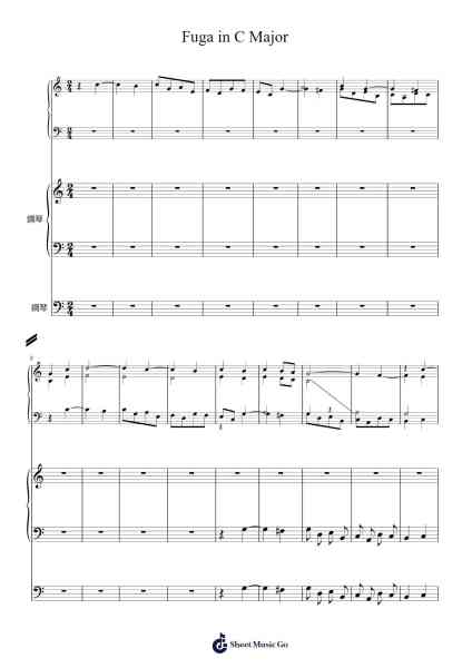 Fuga in C Major Sheet Music by Josef Ferdinand Norbert Seger-Arr.Jorrell