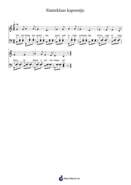 Sinterklaas kapoentje Sheet Music by Mauley Belcole-Arr.Charfra Tesscer