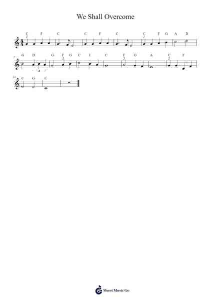 We Shall Overcome Sheet Music by undefined-Arr.Westier Haylay