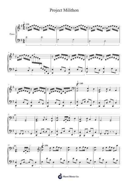 Project Milithon Sheet Music by undefined-Arr.Lewcar