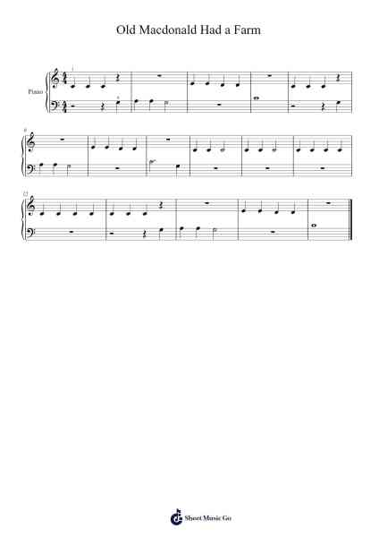 Old Macdonald Had a Farm Sheet Music by Misc Children-Arr.Clarva Dougry