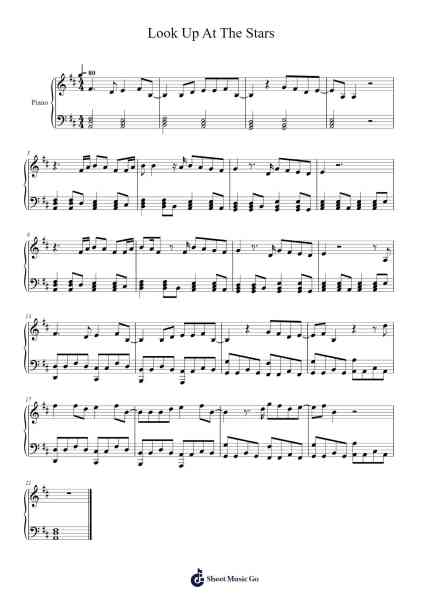 Look Up At The Stars Sheet Music by Shawn Mendes-Arr.Longbohm