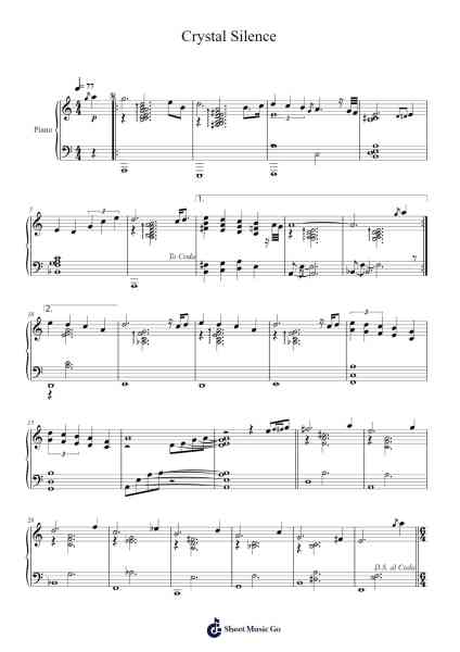 Crystal Silence Sheet Music by Chick Corea/Gary Burton-Arr.Debleign Jeston