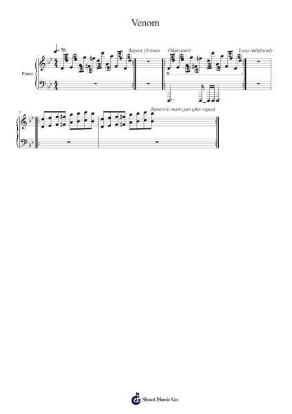 Venom Sheet Music by Little Simz-Arr.Comnions Irlay