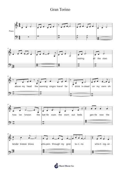 Gran Torino Sheet Music by Jamie Cullum-Arr.Colbard Ramsdick