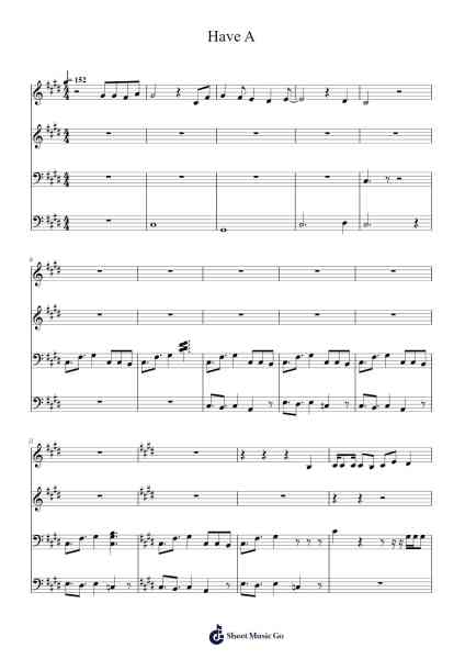 Have A Sheet Music by ZUTOMAYO-Arr.Sukeats Midpaul