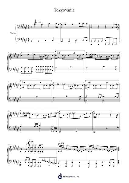 Tokyovania Sheet Music by SharaX-Arr.Sainsthea Flind