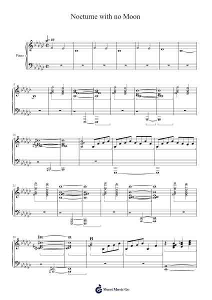 Nocturne with no Moon Sheet Music by Ennio Morricone-Arr.Abralph Strares