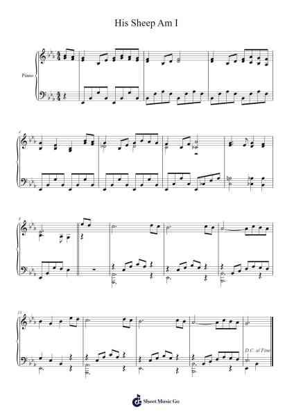 His Sheep Am I Sheet Music by Orien Johnson-Arr.Evejob