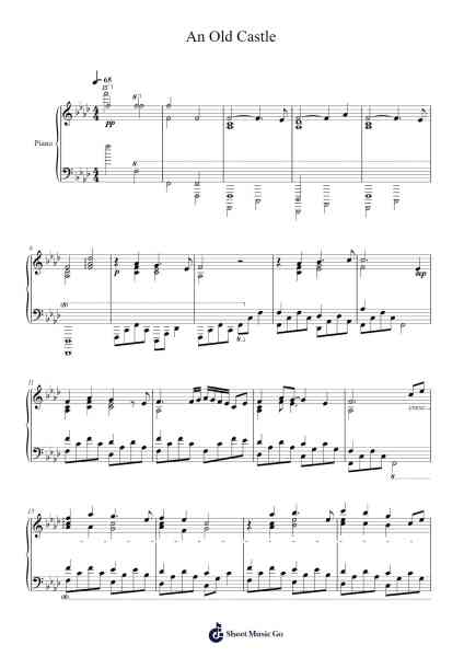 An Old Castle Sheet Music by Pearbush O'Neilker-Arr.Egcon Maxlie