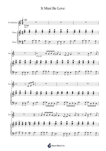 It Must Be Love Sheet Music by Madness-Arr.Wykim Browningsnow